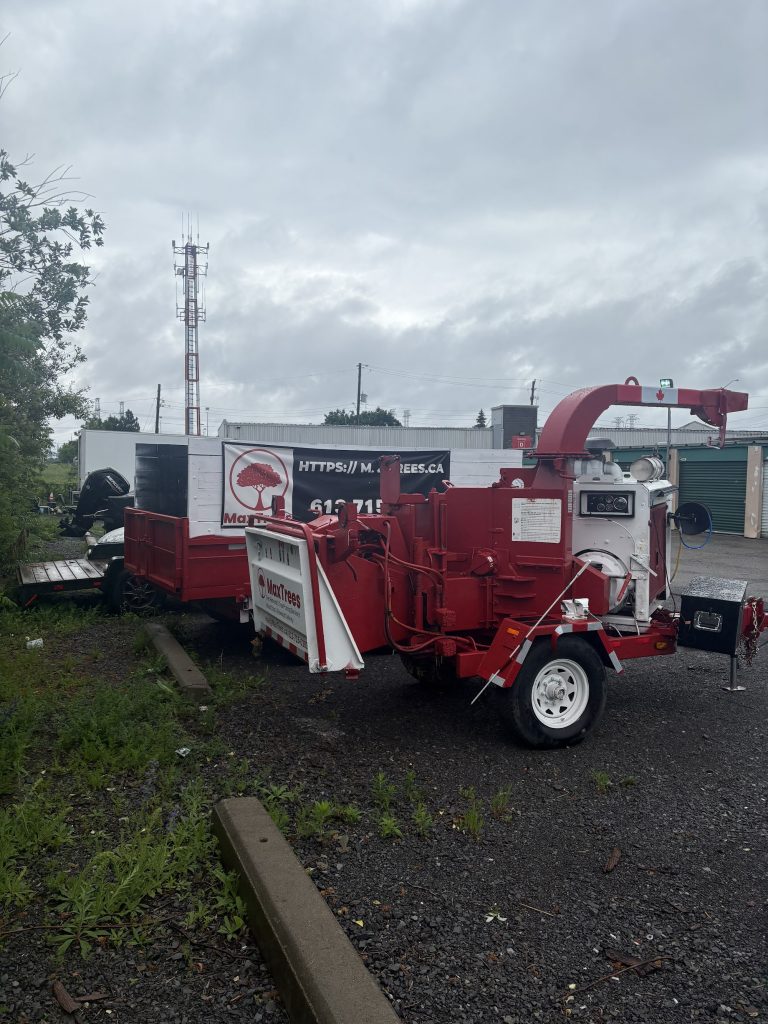 Wood chipper in Rockland by Max Trees